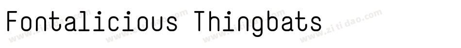 Fontalicious Thingbats字体转换